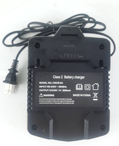 Image of CMCB104 Replace for 20V Craftsman V20 Lithium-ion Battery Charger for CMCB201 CMCB202 CMCB203 CMCB204 CMCB205 CMCB209,Charger CMCB100,CMCB101 CMCB104, CMCB124, CMCB102