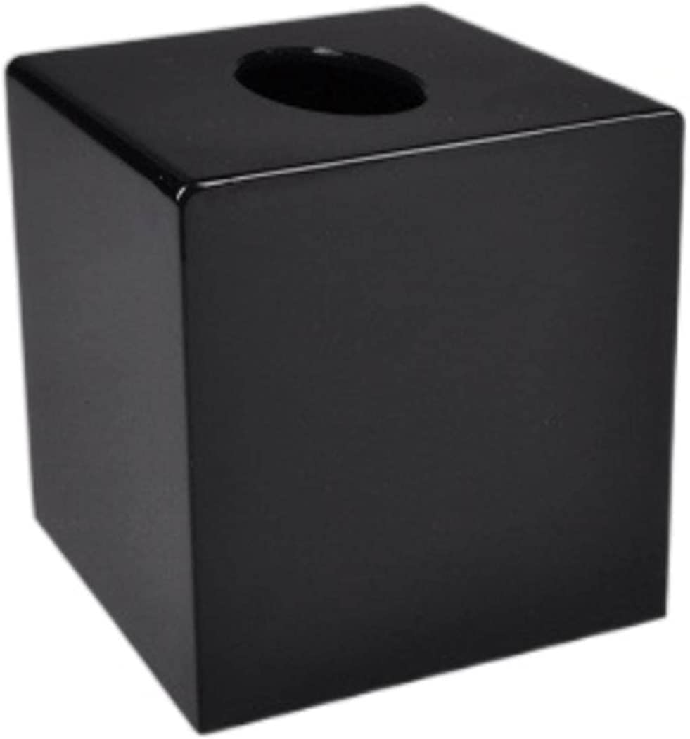 Taschentuchbox Modernes Acryl-Gewebekasten, Gewebehalter, Gewebebox, europäischer Stil Deko(BlackRollerHolder)
