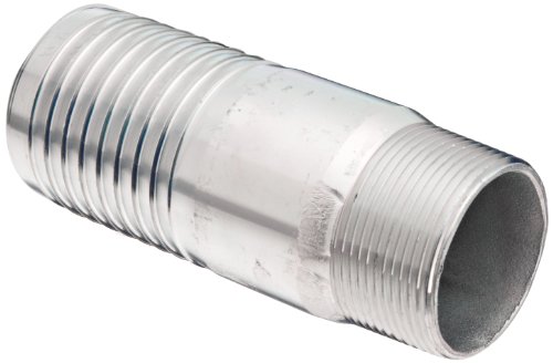 Dixon STC2520 Carbon Steel Hose Fitting, Jump Size King Combination Nipple, 1-1/2" NPT Male x 2" Hose ID Barbed