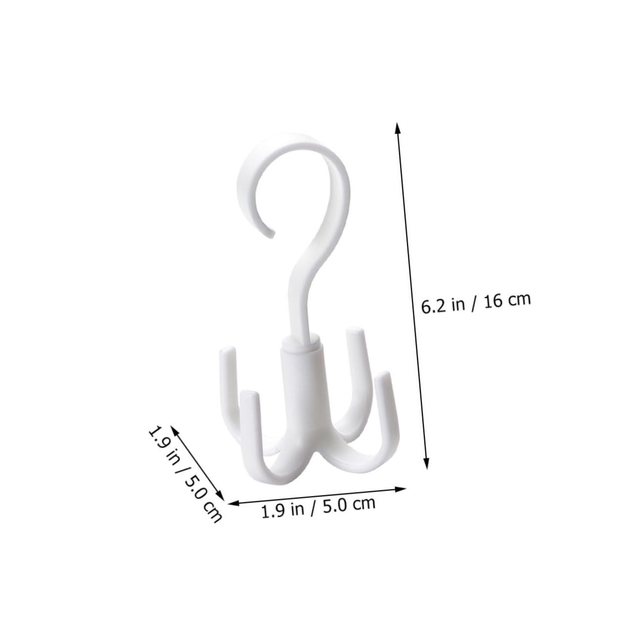 WHAMVOX 2pcs Swing Arm Hangers Scarf Rack Tie Organizer Handbag Hanger Easy Install Closet Storage Organizer