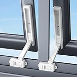 SAFELON Baby Safety Window Restrictor, Window Safety Lock for Kids& Pets, No Drilling& Tools, Easy to Install and Use (2PCS, White)