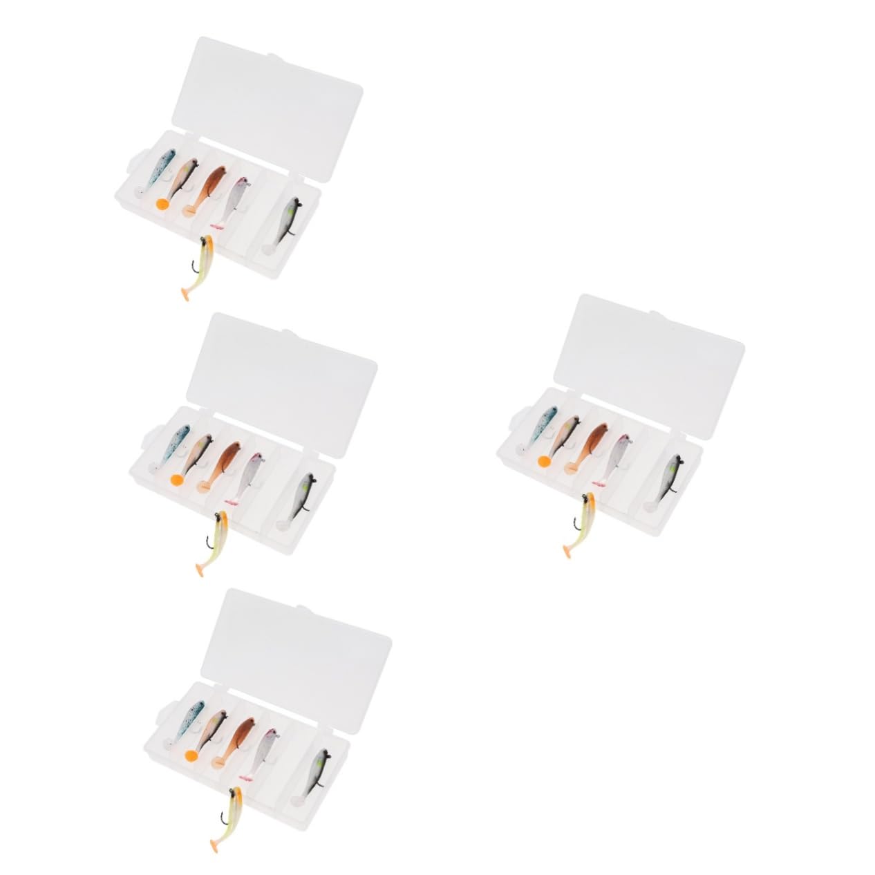 UKCOCO Appât pour Bar Artificiel Appâts De Pêche Portables Truite Cuillères Réaliste Sel Petit Leurre De Pêche Lys De Pêche Accessoire De Pêche Appâts De Pêche Abdos 6
