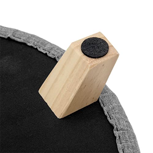 Dbhcxd Multifunction Storage Ottoman Chair Stool Removable Cover Upholstered Footstool Round Linen Pouffe Chair Household Organizer (Color : E, Size : 44 * 41Cm) #TOP7