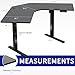 VIVO Electric Corner L-Shaped 47 x 47 in Standing Desk, Memory Height Adjustment, Black Top Black Frame, DESK-E1L94B
