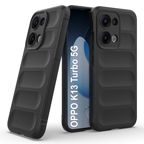 Image of Zapcase Back Case Cover for Oppo K13 Turbo 5G | Compatible for Oppo K13 Turbo 5G Back Cover | Liquid Silicon Magic Case with Camera Protection| Black