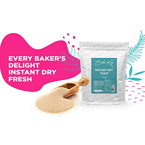 Image of BAKE KING Instant Dry Yeast 100 GM Instant Yeast for Pizza Base & Baking (Pack of 3)
