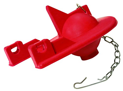 Toilet Stopper Flapper 2\" Shark-Fin Replacement Kit. For Many 2-Piece Toilets Including Kohler. Helps Stop Leaking. Also Includes Steel Chain & Hook. Durable, Long Lasting Siliconized Rubber - Thumbnail 4