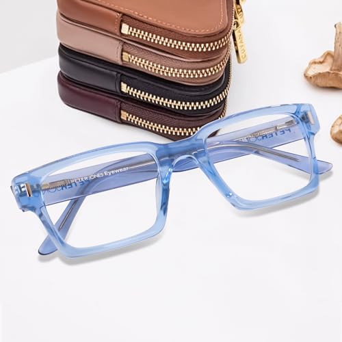 Image of Peter Jones Acetate Unisex Large Broad Style Premium Spectacle Frame with Spring Hinges (U001)