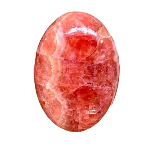 Rhodochrosite naturelle calibrée 31x22x6mm pour réussir vos sertissages de cabochon sans casse