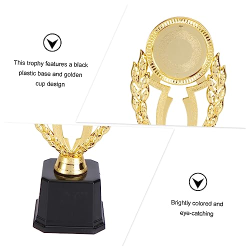 NOLITOY 2 Peças Troféus De Plástico Dourado Torneio Troféu Competição Troféu Prêmio De Troféu Honra