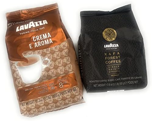 Lavazza Crema E Aroma Strong and Intense Flavor Lavazza Kafa Forest Coffee Smooth Earthy Coffee Sustainable Sourced from Central / South America / Ethiopia, 50.0 Ounce, 2
