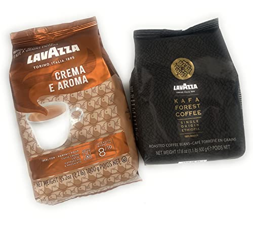 Lavazza Crema E Aroma Strong And Intense Flavor Lavazza Kafa Forest Coffee Smooth Earthy Coffee Sustainable Sourced From Central / South America / Ethiopia, 50.0 Ounce, 2 #TOP8