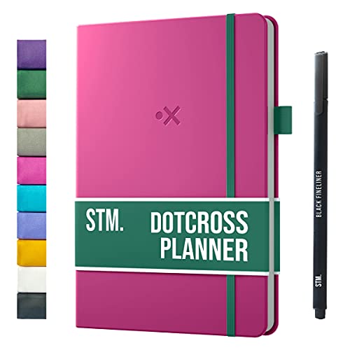 Planificador semanal sin fecha STM A5 2024-2025+ ¡Bolígrafo gratis! Su planificador diario para lograr objetivos semanales y anuales, con planificador mensual para actividades académicas y laborales