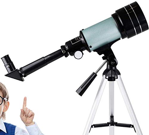 Telescopio refractor 70mm con trípode y lente Barlow 3x miniatura 6