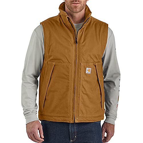 Flame Resistant Quick Duck Vest Carhartt Brown