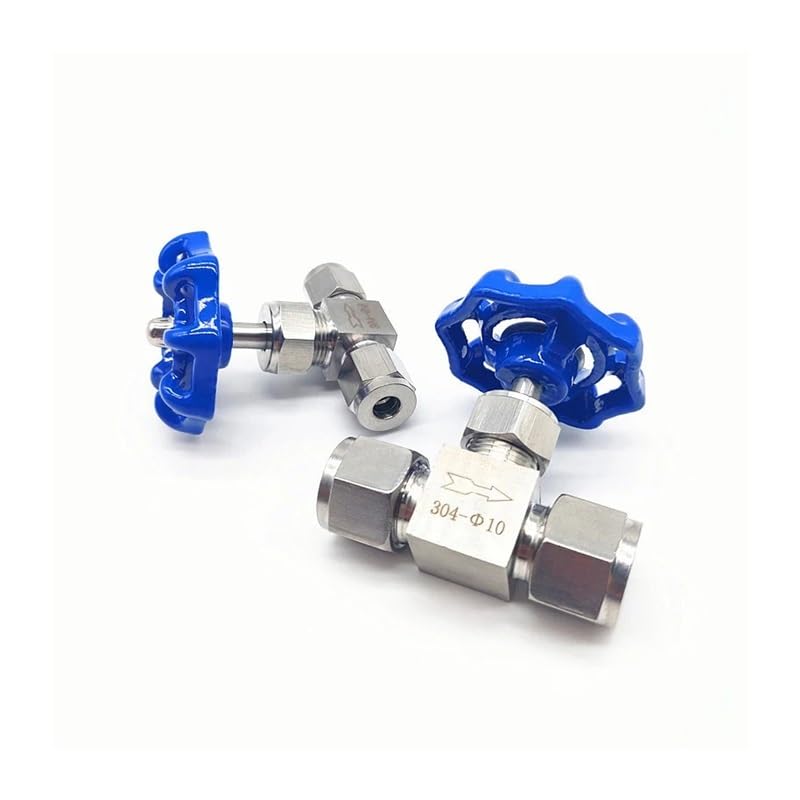 Vanne à aiguille 3/8 en inox 304 pour régulation de débit précis