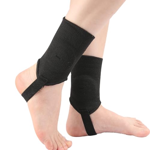 VEAREAR 1 Pair Soccer Ankle Guard, Breathable Nylon Baseball Ankle Protector, Elastic Ankle Support Brace, Football Volleyball Foot Sleeve for Sports Protect, Arthritis, Achilles Tendonitis (L)