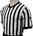 Smitty Men's V-Neck Basketball Referee Shirt with Black Side Panel & USA Flag