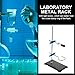 iplusmile Portable Laboratory Retort Stand Metal Rack with Cross Clamp Holder 11.81In Height Mini Lab Stand for Chemistry Experiments Industrial and Scientific Use
