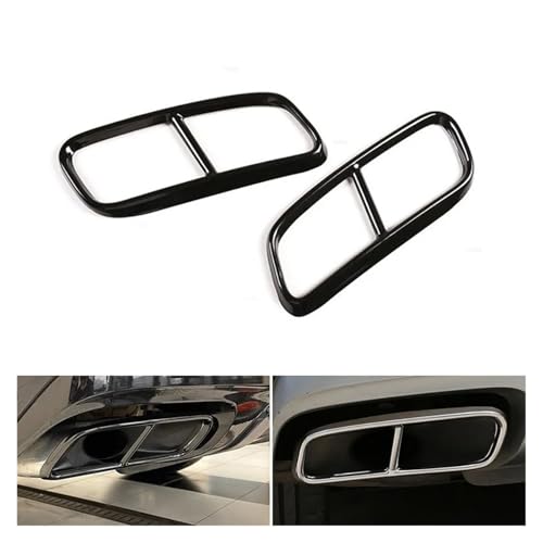 Embouts d'échappement extérieurs Audi Q7 2016 2017 2018 cache-pots noirs