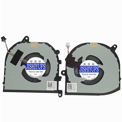 JISHIYUFS Nouveau CPU+GPU Ventilateur de Refroidissement pour Dell XPS 15 9570 7590 XPS15-9570 Precision 5540 Series Laptop DFS501105PR0T FKCH FJ6J 008YY9...