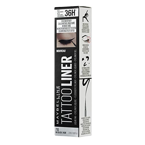 Maybelline New York Tattoo liner eyeliner liquide effet tatouage - Teinte 710 : Noir