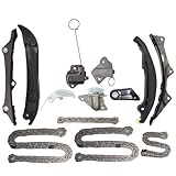 Timing Chain Kit Timing Chain Guide/Damper Oil Pump Chain Tensioner Timing Chain Timing Chain Tensioner Oil Pump Chain for Jeep Cherokee 2014-2020 3.2L V6