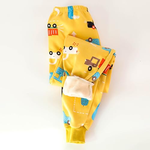 Now Boys Girls Fleece Sweatpants Elastic Waisted Cartoon Printed Thermal Lined Soft Joggers Loose Baggy Sports Pants2