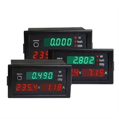 Voltmètre ampèremètre AC200-450V pour surveiller le facteur de courant
