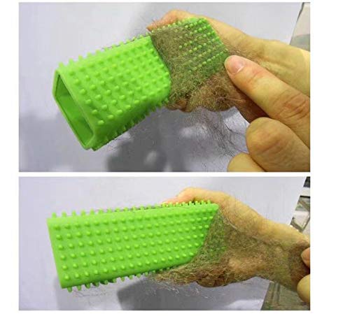 COJJ-Dual Use Silikon Tierhaarentferner, Hohler Gummi Haustier Hundekatzen Haar Entferner für Autos, M?bel, Teppich, Kleidung, Sofa