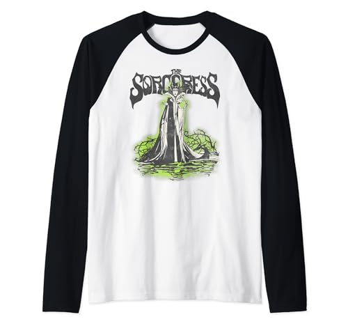 Maleficent Retro Poster Raglan t-shirt baseball Disney avec graphisme affiche vintage