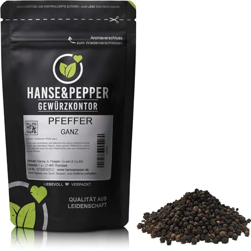1kg Pfeffer Schwarz ganz Natur Gewürze - Delikatess Serie