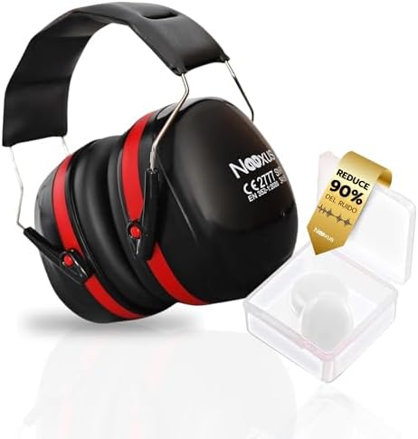 Nexus Cascos Insonorizacion Para Estudiar con tapones oidos cancelacion de ruido 34dB | Cascos Cancelación de Ruido | Cascos Antiruido | Cascos Insonorizados | Auriculares Cancelacion Ruido