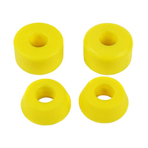 Skateboard Longboard Truck Replacement Bushings 4-Pack (for 2 Trucks) - Many Colors and Durometers (94A Yellow)