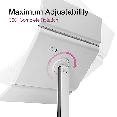 Fancii Led Lighted Makeup Mirror With 3 Color Temp, Rechargeable Trifold Vanity Mirror With 5X / 7X Magnifications - Dimmable Lights, Ultra Reflective Glass, Touch Sensor, Cosmetic Stand (Zora) #TOP5