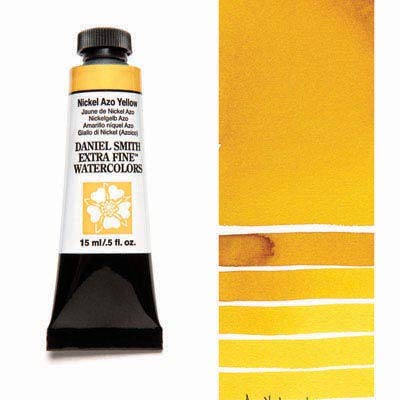 Daniel Smith Extra Fine Watercolor 15ml Paint Tube, Nickel AZO Yellow sr2