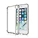 iPhone 7 Case, Emixc Crystal Clear Back Cover [Shock Absorption/Drop Protection] Air Cushions Hard Plastic PC+TPU Protective Case160;for iPhone 7(4.7inch)(2016) (Transparent Black)