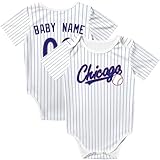 KREDE Chicago C Baby Clothes Unisex Bodysuit Custom Name Number for Baby Boy