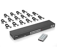 MT-VIKI – MT-VIKI KVM Switch HDMI 16 Port HDMI Konsole 16 in 1 Out mit