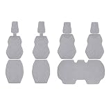 Générique Housse de siège Auto sur Mesure pour Mini Cabrio (R52/F57) (2005 2024), Tissu Diamant Respirant, Dos Silicone antidérapant, Coussin rembourré Avant ou arrière(Gris)