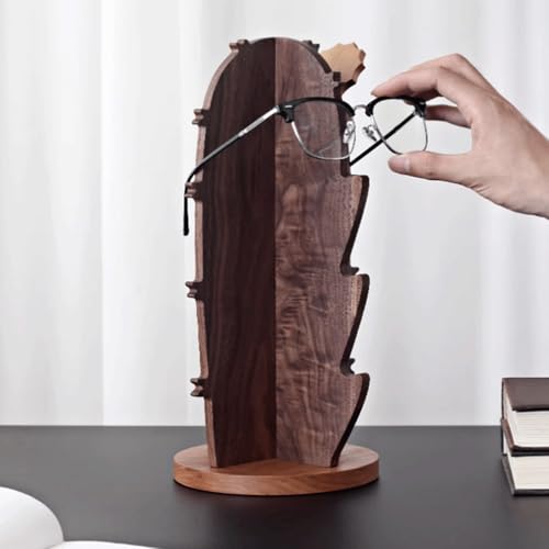 Expositor de gafas de madera maciza y soporte de mesa para gafas de sol 4