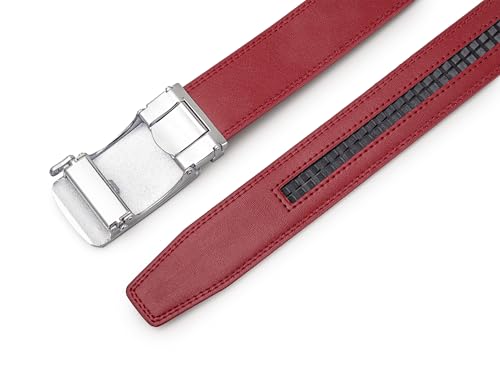 Image of Men's Belt, Ratchet Dress Casual Belt with Adjustable Automatic Buckle Trim to Fit