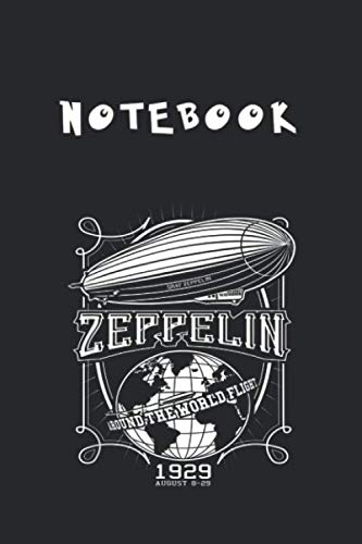 Notebook: Graf Zeppelin Airship Notebook Medium Size 6in x 9in x 115 Pages White Paper Blank Journal with Black Cover Perfect Size To Carry Over Everywhere Paperback – 4 August 2020