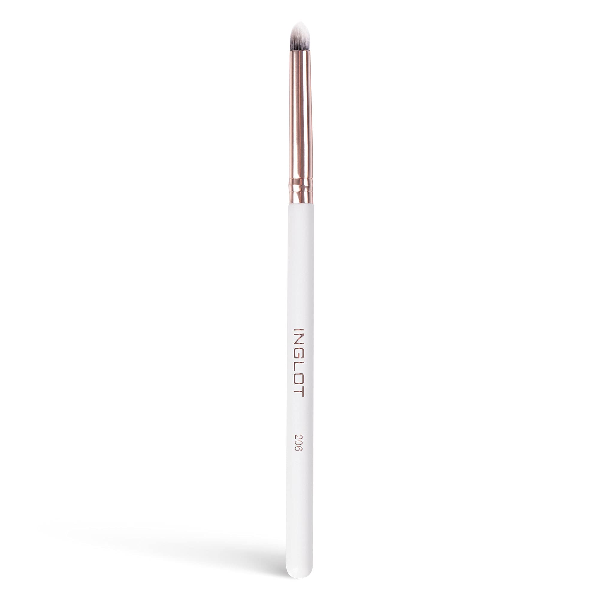 Inglot PlayInn 206 Makeup Brush Synthetic Ball Blending Blending Blending Eyeshadow Smooth Firm Bristles for Smokey Eye Makeup