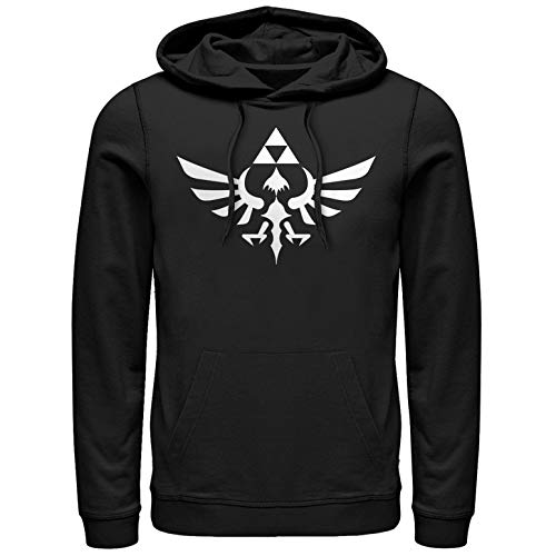 Fifth Sun Nintendo Triumphant Triforce-P/O Mens Pullover Hoodie, Black, 2X