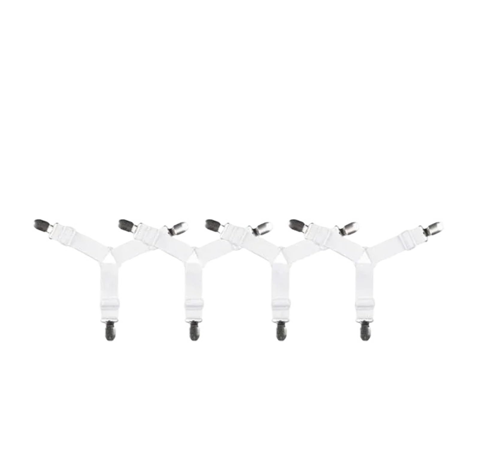 SDIUAKBV Bed Sheet Grippers Belt 4Pcs Fastener Bed Sheet Clips Mattress Cover Blankets Holder Home Textiles Organize Gadgets Elastic Grippers Belt For the bedroom(WHITE)