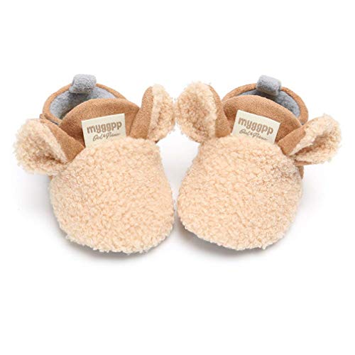 Image of CoKate Baby Boys Girls Soft Plush Slippers Animal Boots Toddler Infant Crib Shoes Winter House Shoes