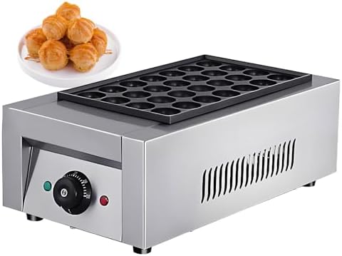 Commercial Mini Dutch Pancake Maker - Non-Stick Dorayaki & Poffertjes Grill, Stainless Steel Pancake Baker for Breakfast, Snacks & Desserts, Easy-to-Use, Perfect for Home & Parties