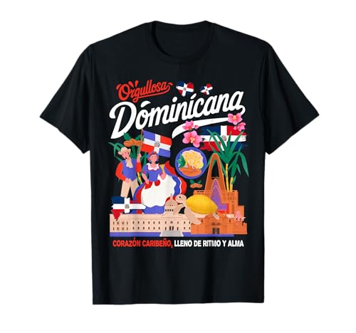 Dominican Republic Flag Costume Idea for Women Dominicana T-Shirt