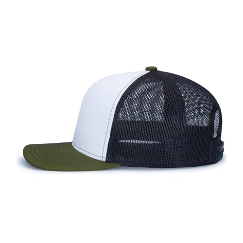 Image of Pacific Headwear Contrast Stitch Trucker Snapback